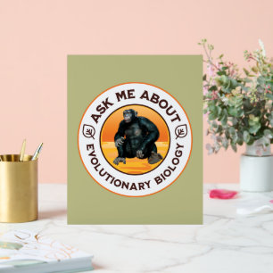 Funny Biology Teacher Evolution Humour Gift Acrylic Sign