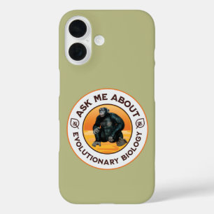 Funny Biology Teacher Evolution Humour Gift iPhone 16 Case