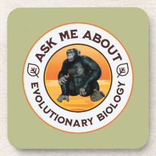 Funny Biology Teacher Evolution Humour Gift Coaster