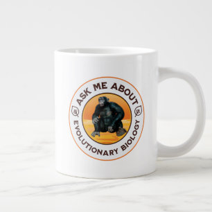 Funny Biology Teacher Evolution Humour Gift Large Coffee Mug