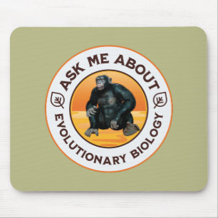 Funny Biology Teacher Evolution Humour Gift Mouse Mat