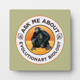 Funny Biology Teacher Evolution Humour Gift Plaque