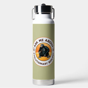 Funny Biology Teacher Evolution Humour Gift Water Bottle