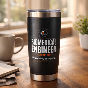 Funny Biomedical Engineer Definition Black Insulated Tumbler