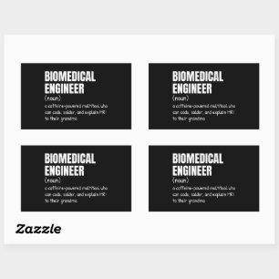 Funny Biomedical Engineer Definition Rectangular Sticker