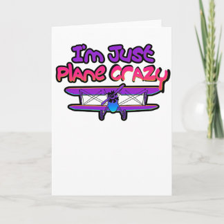 Funny Biplane Aeroplane Card