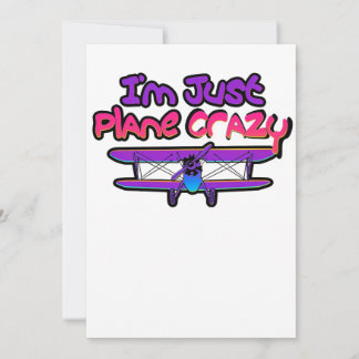 Funny Biplane Aeroplane Thank You Card