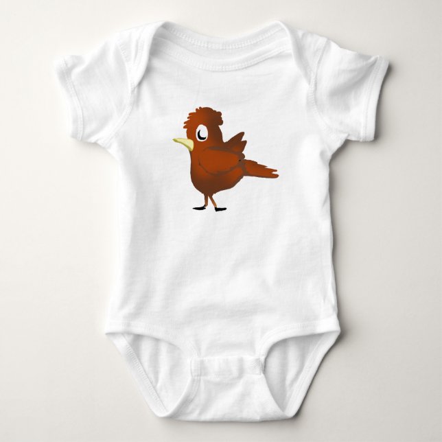 Funny Bird Baby Bodysuit (Front)