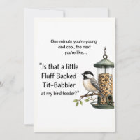 Funny Bird Card | Birdwatcher Humour Birthday Card