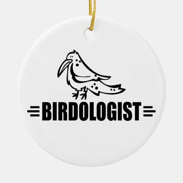 Funny Bird Ceramic Tree Decoration (Front)
