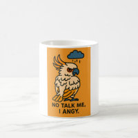 Funny Bird Drawing – No Talk Me I Angy