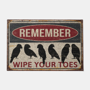 Funny Bird Home Doormat, Bird Lover Mat Gift