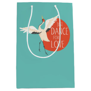 Funny Bird Message - Just Dance For Love 1 Medium Gift Bag