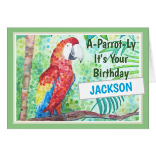 Funny Bird Personalised Bird-day Card