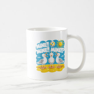 Funny Bird Playing Volleyball Mine Game Day Vibes Coffee Mug