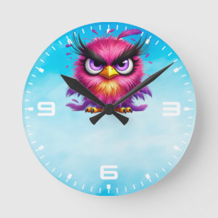 Funny Bird Sublimation clipart-52343 Round Clock