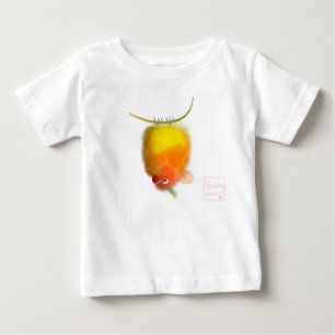Funny bird Toddler Ruffle Tee by babyLaia
