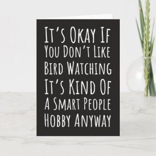 Funny Bird Watching Cards Birding Birder Humour