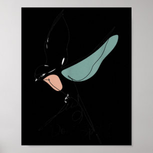 Funny bird watching viewing birding i dont spit i poster