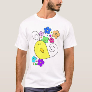 Funny Birdies Design Comedy Films Vintage Bye-Bye T-Shirt