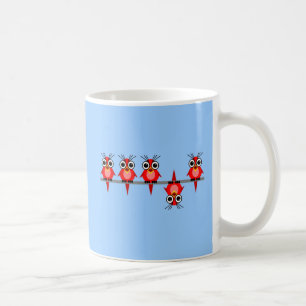 funny birds coffee mug