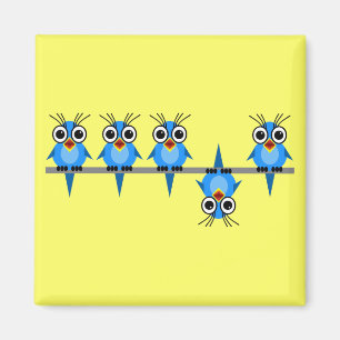 funny birds magnet