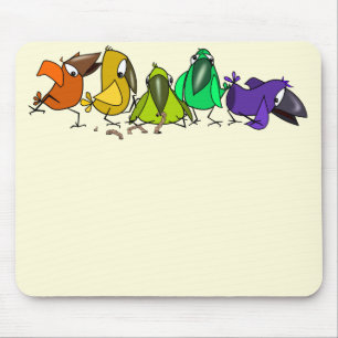 Funny Birds - Mouse Mat