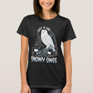 Funny Birds Snowy Owl Cute Animals T-Shirt