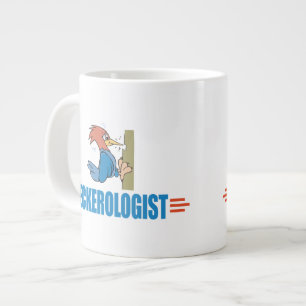 Funny Birdwatching Woodpecker Large Coffee Mug