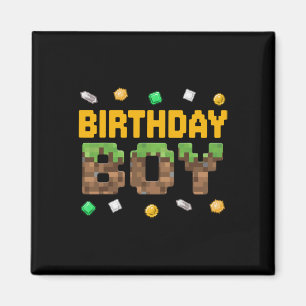 Funny Birthday Boy Video Game Pixel Number Gamer  Magnet