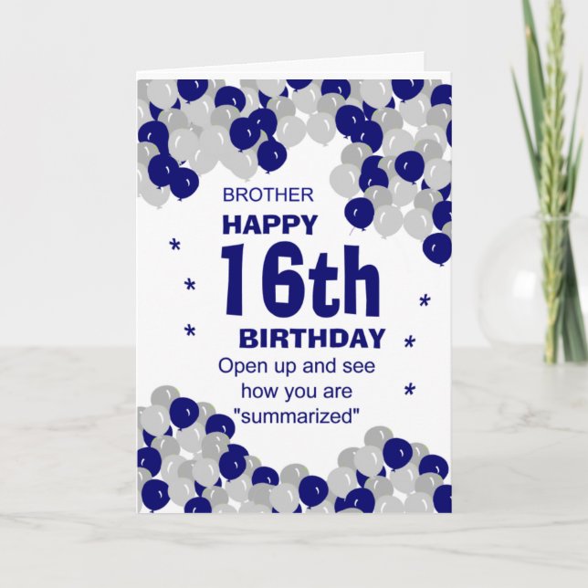 funny birthday brother card (Front)