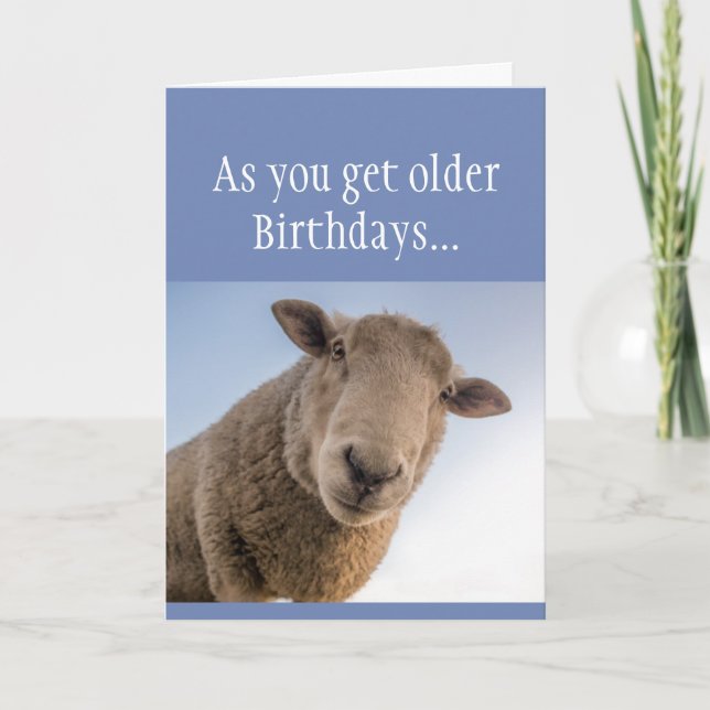 Funny Birthday can be real Bull*&^% or Bullsheep Card (Front)