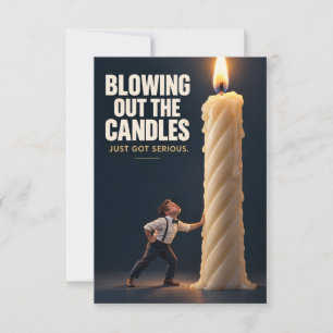 Funny Birthday Candle Greeting Card