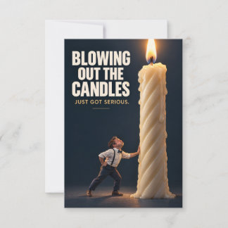 Funny Birthday Candle Greeting Card