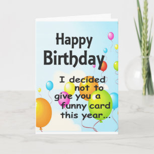 Funny Birthday Card