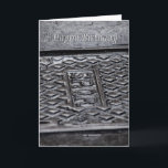 Funny birthday card<br><div class="desc">Drain cover,  Rome</div>