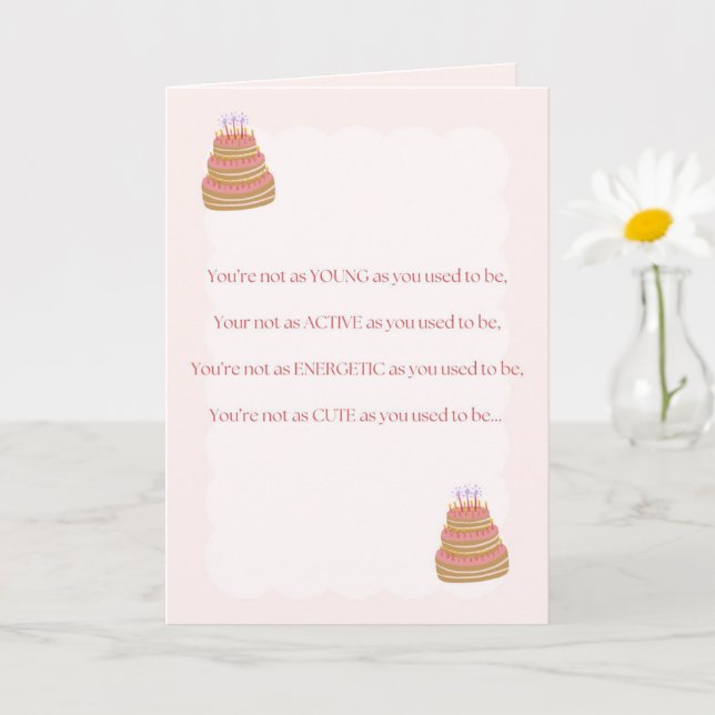 Funny Birthday Card (Small Plant)