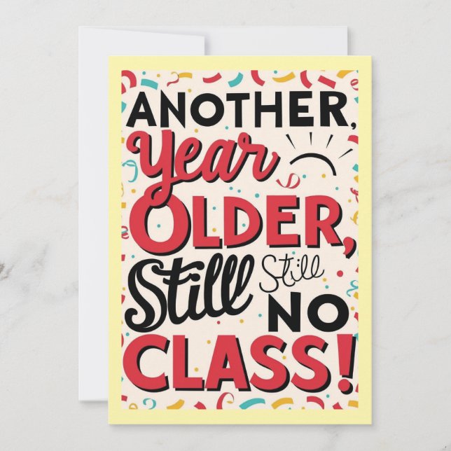 Funny Birthday Card (Front)