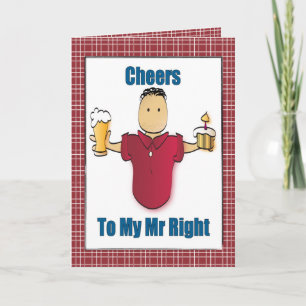 Funny Birthday Card Any Age - Husband or Boyfriend