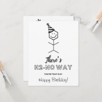 Funny Birthday Card for Chemist Getting Older