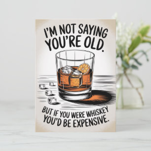 Funny Birthday Card for Dad Grandpa Whiskey Papa