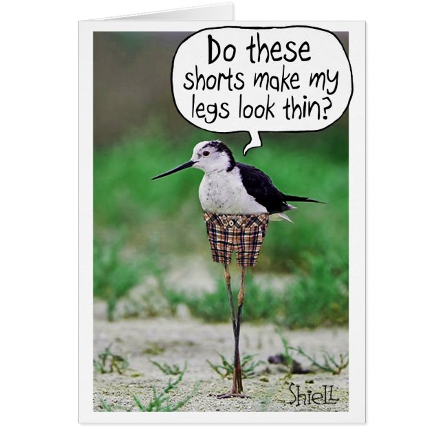 Funny Birthday card for her (Front)