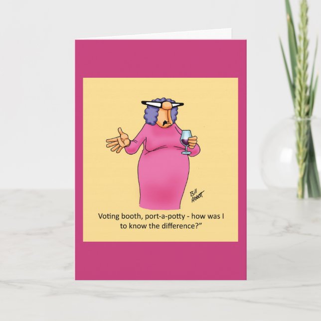 Funny Birthday Card For Her :Spectickles" (Front)