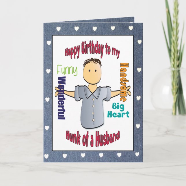 Funny Birthday Card for Husband (Front)