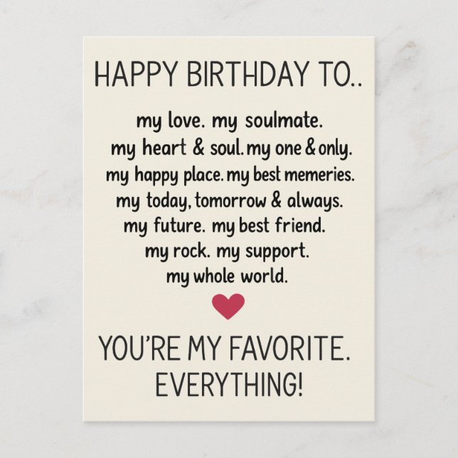 Funny Birthday Card For Men Husband Boyfriend Him (Front)