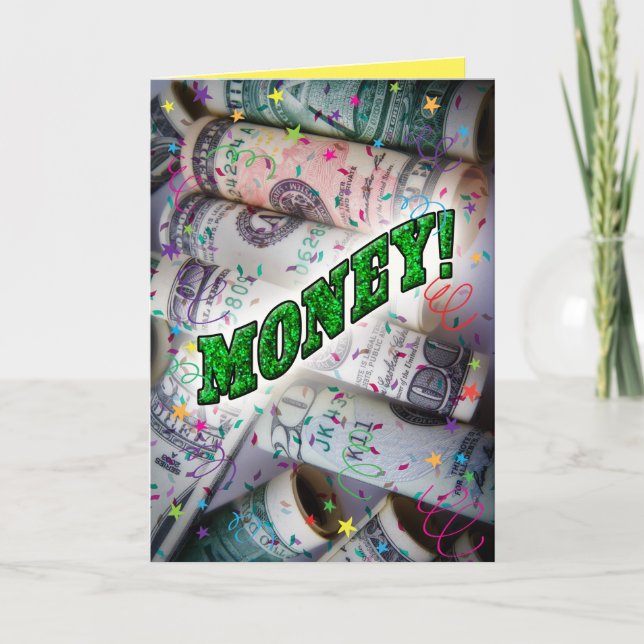Funny Birthday Card For Money-Loving Teens (Front)
