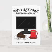 Funny Birthday Card For Work Colleague