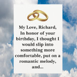 Funny Birthday Card Husband or Wife<br><div class="desc">Funny Birthday Card for Husband or Wife</div>