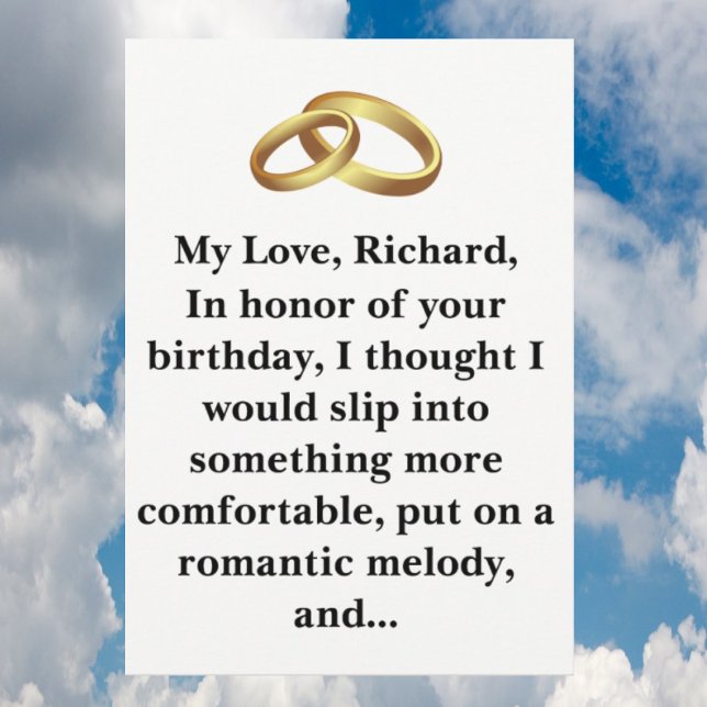 Funny Birthday Card Husband or Wife (Creator Uploaded)