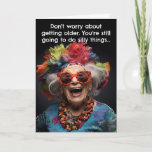 Funny Birthday Card Old Age<br><div class="desc">A funny birthday card joking about age. Sure to get them to laugh.</div>